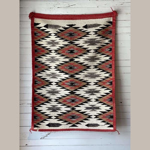 Red Mesa Weaving CA 1940 | Vintage - TEXTILE - American 